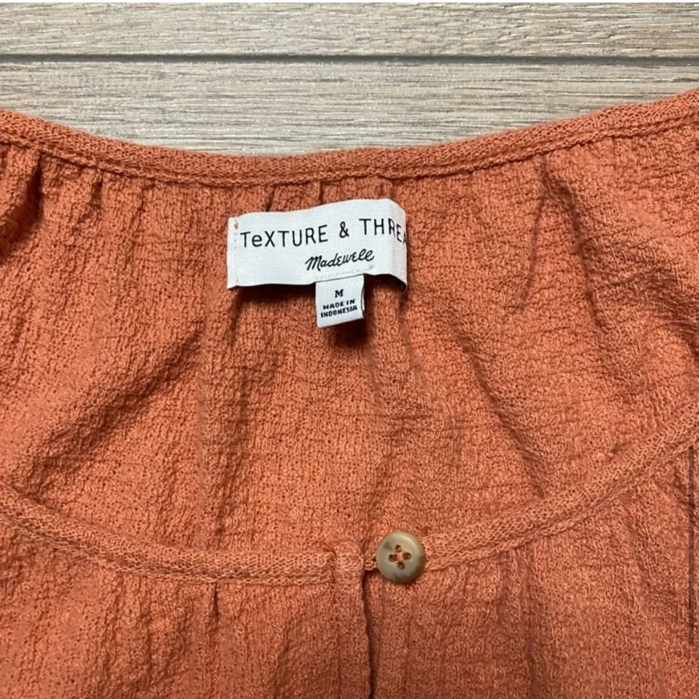 Madewell Texture & Thread | Ruffle Tiered-Sleeve Top - Picture 5 of 6